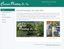 Tablet Screenshot of conradprinting.com